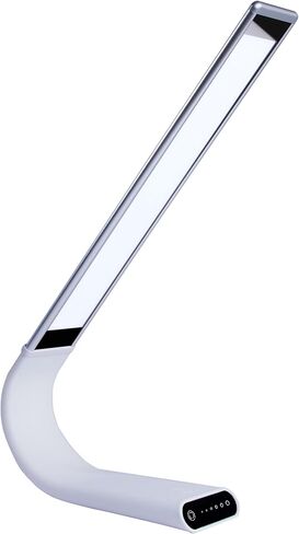 Luxe Cordless Eye Friendly LED Desk Lamp, USB Rechargeable, Up to 40 Hours of Continuous Light, Touch Control, 6 Brightness Levels, 3 Light Modes, 360 Adjustable Modern Design, Portable (Space Gray) in Saudi Arabia