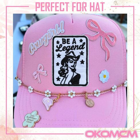 كن أسطورة رعاة البقر 3 '' الحديد على رقعة مطرزة ، cowgirl Western DIY Sew on Patches ، Coquette Country Music Patches for Encles Backpacks Hats Denim ، Girly Gift for Girl Women in Saudi Arabia