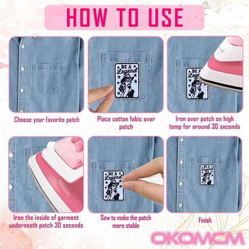 كن أسطورة رعاة البقر 3 '' الحديد على رقعة مطرزة ، cowgirl Western DIY Sew on Patches ، Coquette Country Music Patches for Encles Backpacks Hats Denim ، Girly Gift for Girl Women in Saudi Arabia
