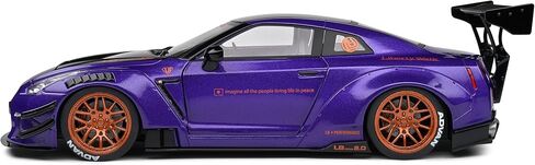Solido 1:18 Nissan GT-R (R35) W/Liberty Walk Body Kit 2.0 Purple 2022 ، Purple in Saudi Arabia