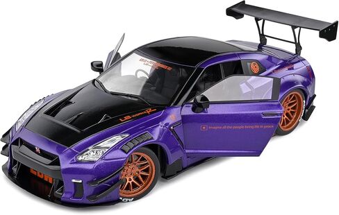 Solido 1:18 Nissan GT-R (R35) W/Liberty Walk Body Kit 2.0 Purple 2022 ، Purple in Saudi Arabia