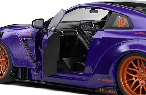 Solido 1:18 Nissan GT-R (R35) W/Liberty Walk Body Kit 2.0 Purple 2022 ، Purple in Saudi Arabia