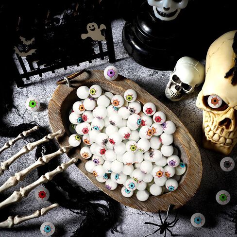 96 PCS Halloween Halloween Halloween Halloween مقل العيون ميني راتنج ميني توهج في العيلة المظلمة بشكل مخيف الرعب الواقعية الواقعيات المزيفة المزيفة الحرف المزيفة لصالح حفلة عيد الهالوين (لطيف) in Saudi Arabia