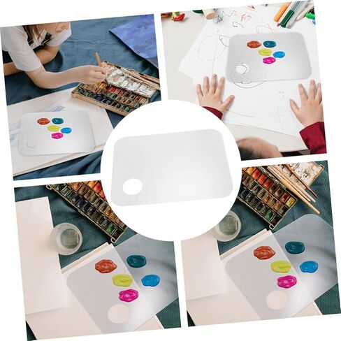 4-Piece Makeup Mixing Palette Set Foundation Spatula and Mixing Plates for DIY Cosmetics for Makeup Enthusiasts in Kuwait