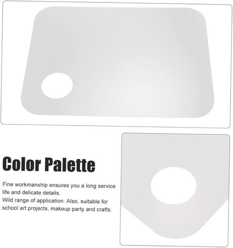 4-Piece Makeup Mixing Palette Set Foundation Spatula and Mixing Plates for DIY Cosmetics for Makeup Enthusiasts in Kuwait