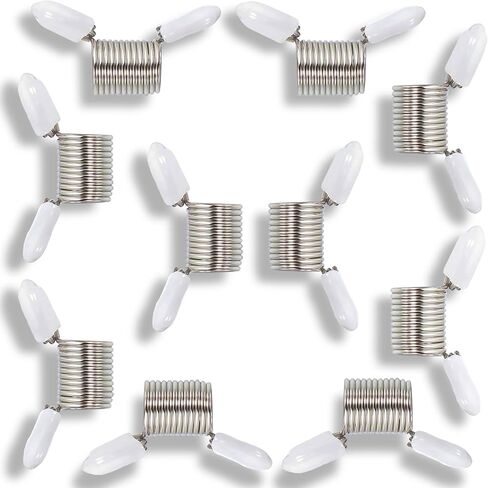 10 PCS Spring Clamps لصنع المجوهرات ، سدادة حبة مع مقابض حمراء لمنع الخرز من السقوط ، مشابك مقاطع زنبركية مصغرة للأساور DIY والقلائد in Kuwait