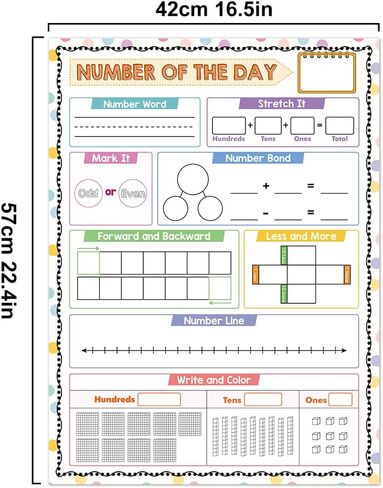 أرقام محو Zwttey الجافة من المخطط اليومي ، خط رقم الضرب ، خط الرقم ، مجموعة ملصقات رياضيات كبيرة الحجم ، يجب أن يكون لدى المعلم مستلزمات تدريس في المدرسة المنزلية الأساسية in Kuwait
