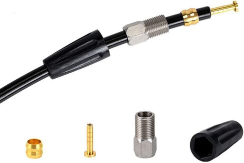 16 قطعة (4X رأس زيتوني، 4X حشوات توصيل، 4X براغي، 4X أغطية) مجموعة خرطوم كابل BH90، إدراج موصل زيتوني، أجزاء طقم تسييل مسمار توصيل، دراجة MTB.... in Kuwait