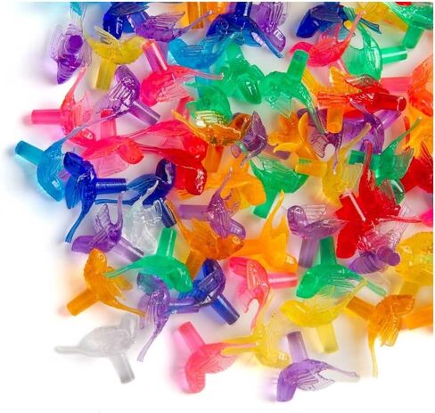 Pack of 50 Mini Acrylic Ceramic Christmas Tree Replacement Flower Bulbs - Multicolor Plastic Twist Flower Bulbs to Replace Missing Bulbs on Ceramic Trees (Size:3/4" L x 3/4"" Dia) in Saudi Arabia