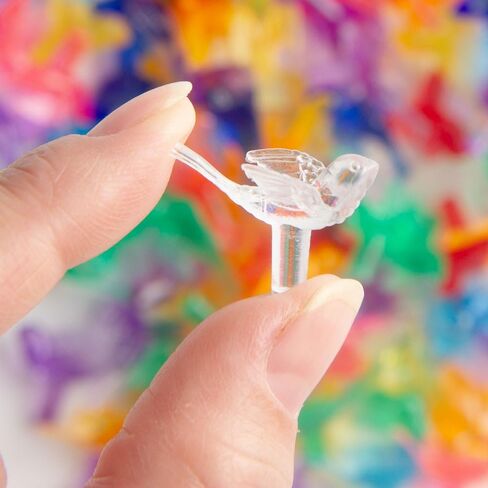 Pack of 50 Mini Acrylic Ceramic Christmas Tree Replacement Flower Bulbs - Multicolor Plastic Twist Flower Bulbs to Replace Missing Bulbs on Ceramic Trees (Size:3/4" L x 3/4"" Dia) in Saudi Arabia