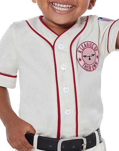 Spirit Halloween A League of Their Own Toddler Jimmy Costume | Officially licensed in Saudi Arabia
