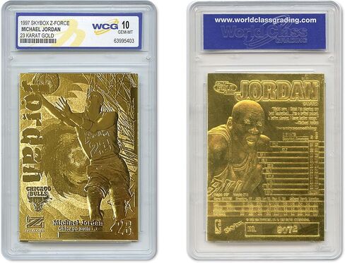 1997 Skybox Z-Force Michael Jordan 23K Gold Card - Graded Gem-Mint 10 in Saudi Arabia