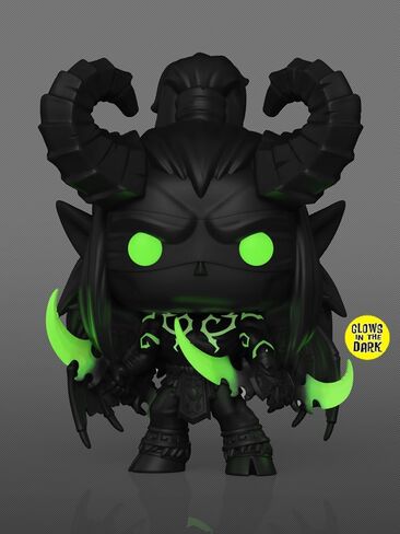 Pop Games: World of Warcraft - Illidan in Demon Form (Chase Variant) Glows in The Dark Vinyl Figure Included with Box Protector Compatible for Funko in Saudi Arabia
