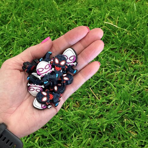 Lashicorn Spider Silicone Bead Bead مجموعة | 12 جهاز كمبيوتر مختلط حزمة متعددة الآية Spidey Bulk بالجملة سلسلة مفاتيح Make Kit Kit Beaded Pen Fresh Superhero in Saudi Arabia