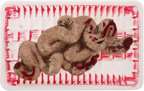 FAVOMOTO Halloween Organ Intestines Prop, Horror Small Intestine Body Organ Lunch Box Halloween Horror Props Haunted House Decor for Scary Pranks Decorations in Saudi Arabia