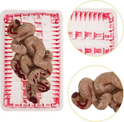 FAVOMOTO Halloween Organ Intestines Prop, Horror Small Intestine Body Organ Lunch Box Halloween Horror Props Haunted House Decor for Scary Pranks Decorations in Saudi Arabia