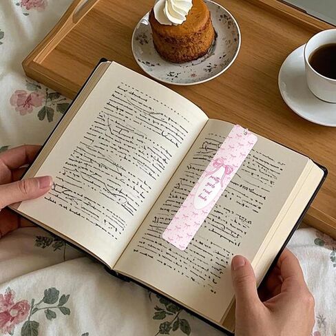 Pink Bow Metal Bookmark Gifts, Cute Metal Bookmark with Charm, Pretty Girls Read Books Gift for Women Girls, Bookish Accessaries for Reading Book Lovers Birthday Christmas School Office Supplies in Saudi Arabia
