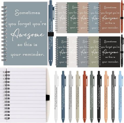 Honoson 20 Sets 2025 Customer Service Week Gifts Bulk Employee Appreciation Thank You Inspirational Notebooks with Motivational Pens for Coworker Team Staff Volunteer Student Teacher Christmas Office in Saudi Arabia
