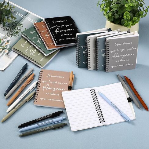 Honoson 20 Sets 2025 Customer Service Week Gifts Bulk Employee Appreciation Thank You Inspirational Notebooks with Motivational Pens for Coworker Team Staff Volunteer Student Teacher Christmas Office in Saudi Arabia