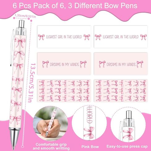 Wxiben Pink Bow Spiral Notebooks Set 12 Pieces Coquete Bow Journal with Inspirational Bible Ballpoint Pens Christian Scripture Prayer Hardcover Notebook Gifts for Women Office School Church Supplies in Saudi Arabia