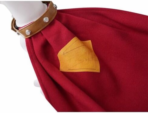 Superhero Dog Red Cape Halloween Cosplay Costume with Collar and Tag Complete Set, Small in Saudi Arabia