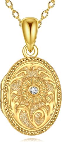 Seashell Locket Necklace 925 Sterling Silver That Holds Pictures Gold Sea Shell Photo Locket Pendant Necklaces Nautical Beach Seashell jewelry for Women in Kuwait