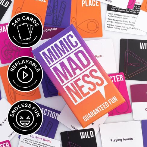 Mimic Mimic Madness - ألعاب الحفلات البالغة مع 3 فئات و 180 بطاقة - ليلة ممتعة ليلة in Saudi Arabia
