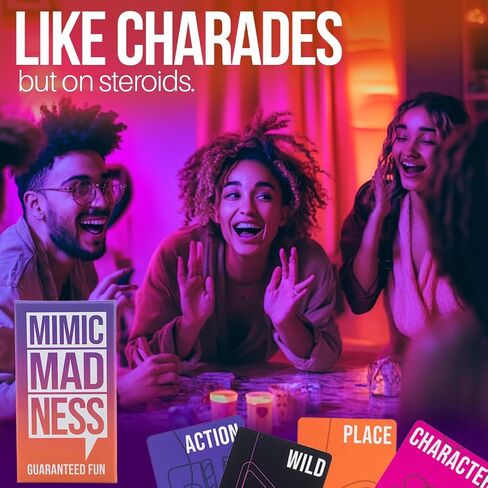 Mimic Mimic Madness - ألعاب الحفلات البالغة مع 3 فئات و 180 بطاقة - ليلة ممتعة ليلة in Saudi Arabia