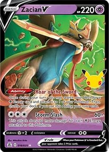Pokémon 25th Anniversary Celebrations Zacian V + Zamazenta V + 2 Surprise Cards! in Saudi Arabia