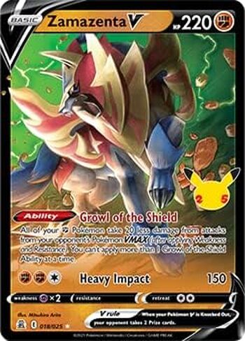 Pokémon 25th Anniversary Celebrations Zacian V + Zamazenta V + 2 Surprise Cards! in Saudi Arabia