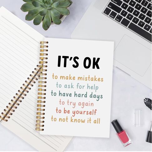 Girl Magic Noteboor ، Dodepts Higpts Notebooks for take take ، Journal Women Gifts Journal للكتابة ، دفتر ملاحظات حلزوني مثقف 5.5 × 8.3 بوصة ، Pink977 in Kuwait
