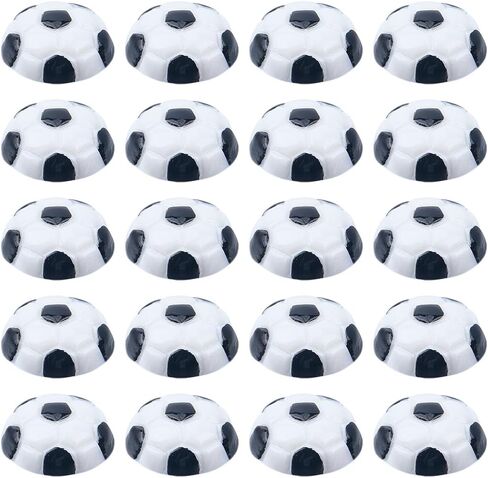 SUNNYCLUE 50Pcs Sports Flatback Resin Charms Football Cabochons Flat Back 15.5mm Mini Sport Soccer Ball Charm Beads for DIY Scrapbooking Phone Case Boxes Embellishments Jewelry Making Crafts Decor in Saudi Arabia
