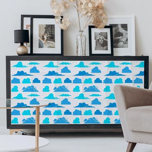Pingerinspire Cloud Painting stencil 11.8x11.8in - 9 أنماط نموذج السحابة قالب رسم للفن DIY على الخشب والجدار والنسيج والأثاث in Saudi Arabia