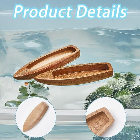 GORGECRAFT 2Pcs Wood Boat Model Unfinished Wooden Boat Craft Mini Nautical Fishing Sailboat Wood Canoe Craft Project Desktop Ocean Landscape Ornament for Centerpiece Home Office DIY Project Supply in Saudi Arabia