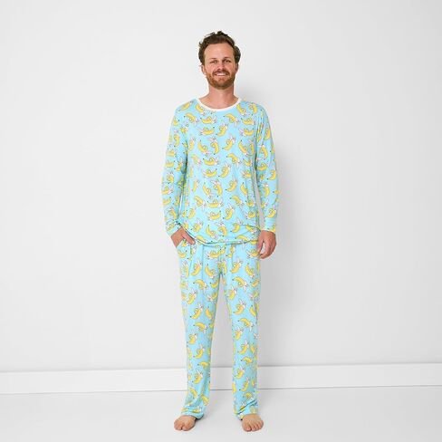 Little Sleepies Viscose from Bamboo Men's Pajama Pants - Mens Sleep Bottoms, Lounge Pants w/Pockets, Soft Men's Pajamas in Kuwait