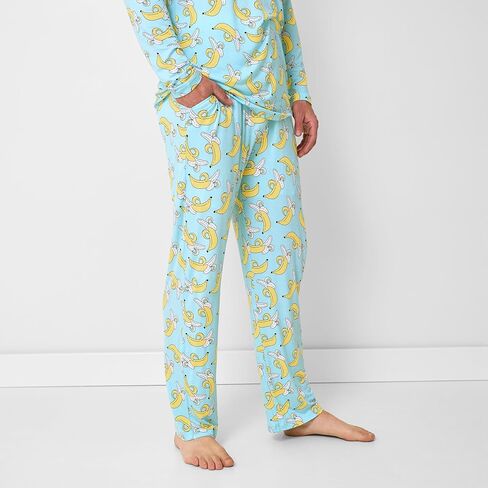 Little Sleepies Viscose from Bamboo Men's Pajama Pants - Mens Sleep Bottoms, Lounge Pants w/Pockets, Soft Men's Pajamas in Kuwait