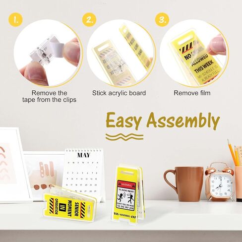 Pack 12 Pack Funny Note Holder Clips ، علامة مكتب لزجة مبالغ فيها للمكتب ، علامات مكتب فرحان لهدايا مكتب زملاء العمل in Saudi Arabia