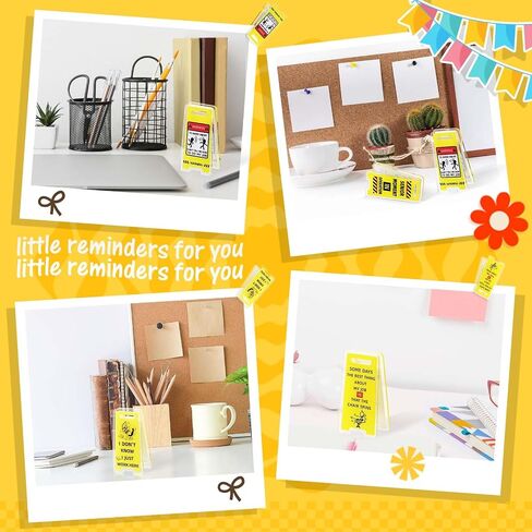 Pack 12 Pack Funny Note Holder Clips ، علامة مكتب لزجة مبالغ فيها للمكتب ، علامات مكتب فرحان لهدايا مكتب زملاء العمل in Saudi Arabia