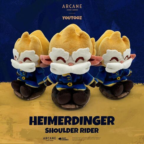 YouTooz Arcane Heimerdinger 6 "Rider Rider Plush - Heimerdinger Plushie شخصية من برنامج Netflix Arcane TV - League of Legends Plush in Saudi Arabia