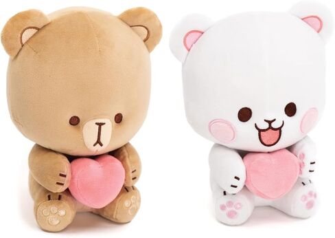 Mocha يجلس أفخم مع القلب المغناطيسي 8 بوصة البضائع الأصيلة الرائعة اللطيفة محشو بالدب هدية ناعمة الحجم لأي مناسبة لأزواج الأزواج عيد ميلاد محبوب in Kuwait