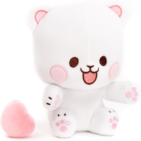 Mocha يجلس أفخم مع القلب المغناطيسي 8 بوصة البضائع الأصيلة الرائعة اللطيفة محشو بالدب هدية ناعمة الحجم لأي مناسبة لأزواج الأزواج عيد ميلاد محبوب in Kuwait