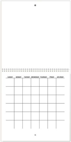 Spiral Create Your Own blank scrapbook Wall Calendar 12" x 12" closed 12" x 24" opened. 2 Pack. 100lb cover card stock. 100lb text sheets. undated in Saudi Arabia