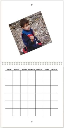 Spiral Create Your Own blank scrapbook Wall Calendar 12" x 12" closed 12" x 24" opened. 2 Pack. 100lb cover card stock. 100lb text sheets. undated in Saudi Arabia