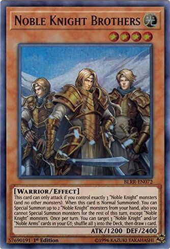يو جي- أوه! - Noble Knight Brothers - Blrr -En072 - Ultra Rare - 1st Edition - معارك الأسطورة: الانتقام لا هوادة in Saudi Arabia