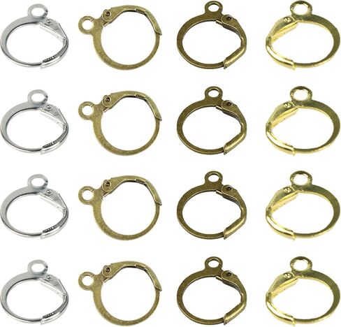 pson 100PCS 0.86Inch Earring Hooks, Stainless Steel Ear Wires Fish Hooks with Loop Hole for DIY, Jewelry Making (Silver) in Saudi Arabia