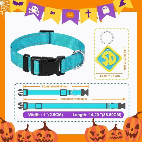 Dog Halloween Costumes, Nylon Adjustable Reflective Collar with SD Tags with Vampire Cloak Cape for Large Medium Big Extra Large XL Pet Puppy Dog, Funny Outfits for Dogs Holiday Dress Supplies in Saudi Arabia
