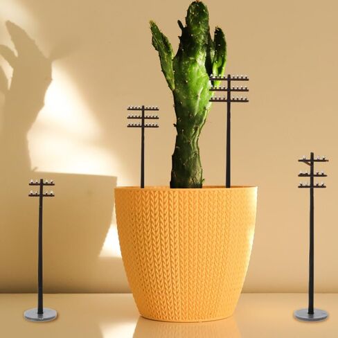 NUOBESTY 6pcs Realistic Telegraph Pole Set for Model Train Micro Landscape Decorations in Saudi Arabia