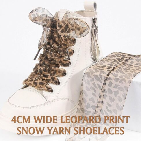 أربطة حذاء مسطحة بعرض 4 سم من خيوط الثلج رفيعة وشفافة من الحرير للنساء [زوجين] in Kuwait