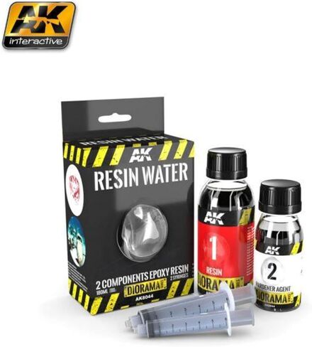 Texture AK-Interactive Resin Water 2-Components Epoxy Resin - 180ml in Saudi Arabia