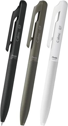 Pentel AMZ-BXA107ST Oil-based Ballpoint Pen, Set of 3, Calme 0.7 mm, Black Ink in Saudi Arabia